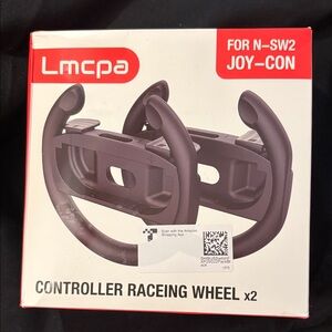 Black Controller Racing Wheel for N-SW2 Joy-Con
